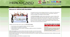Desktop Screenshot of heroscardww.com