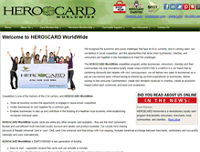 Tablet Screenshot of heroscardww.com